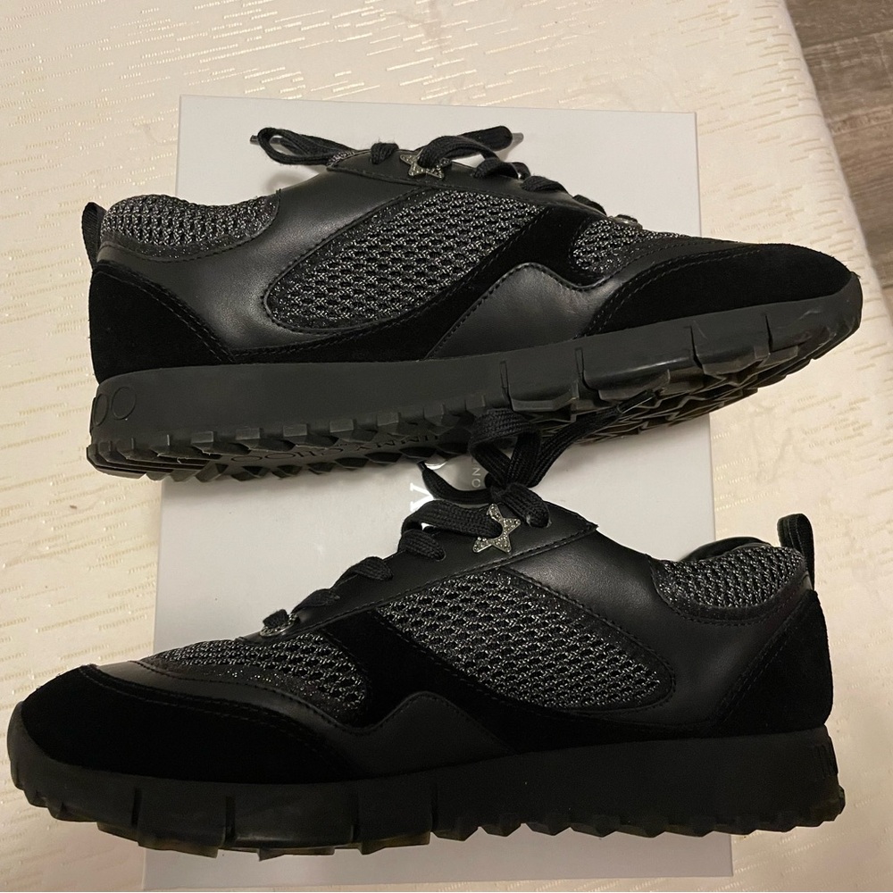 Jimmy Choo Black and Gray Sneakers